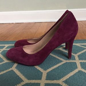 NWOT Lands End Suede Heels